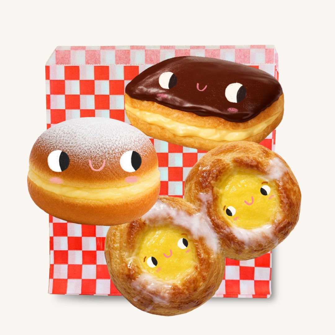 Set Wenskaarten Koffiekoeken ☕️🍩