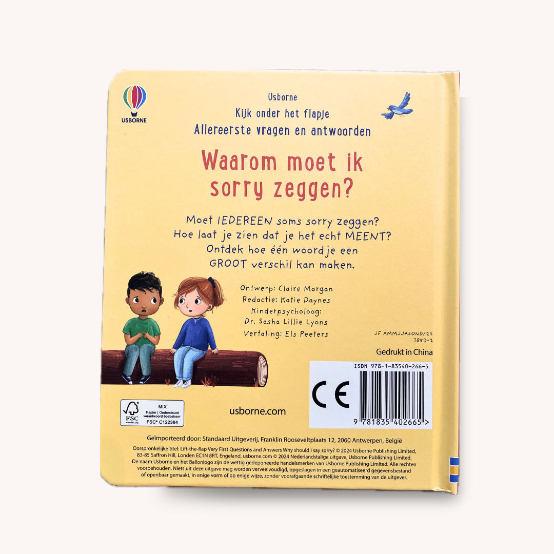 Waarom moet ik sorry zeggen?