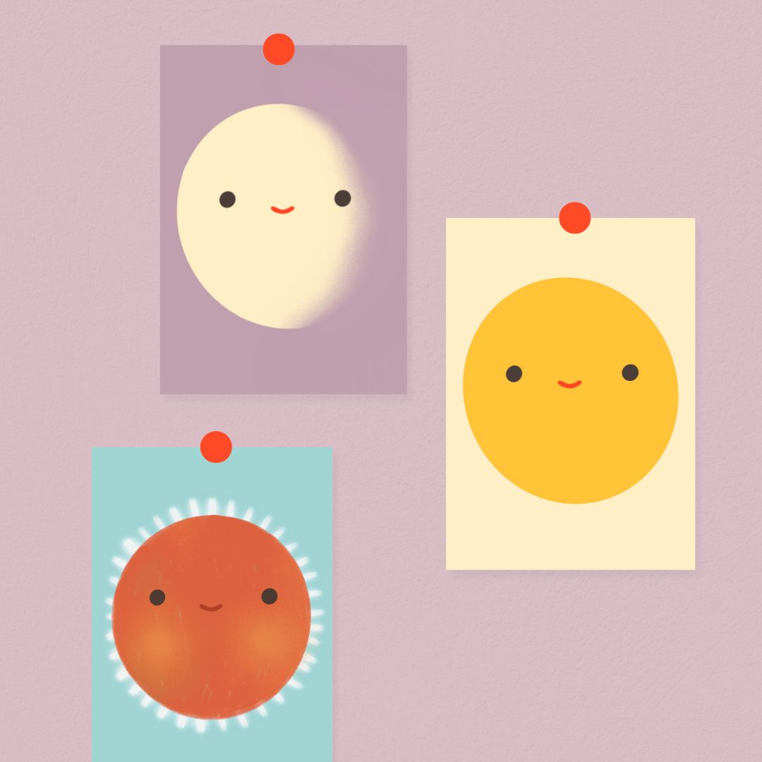 Poster set 🌞 🌝 🍳